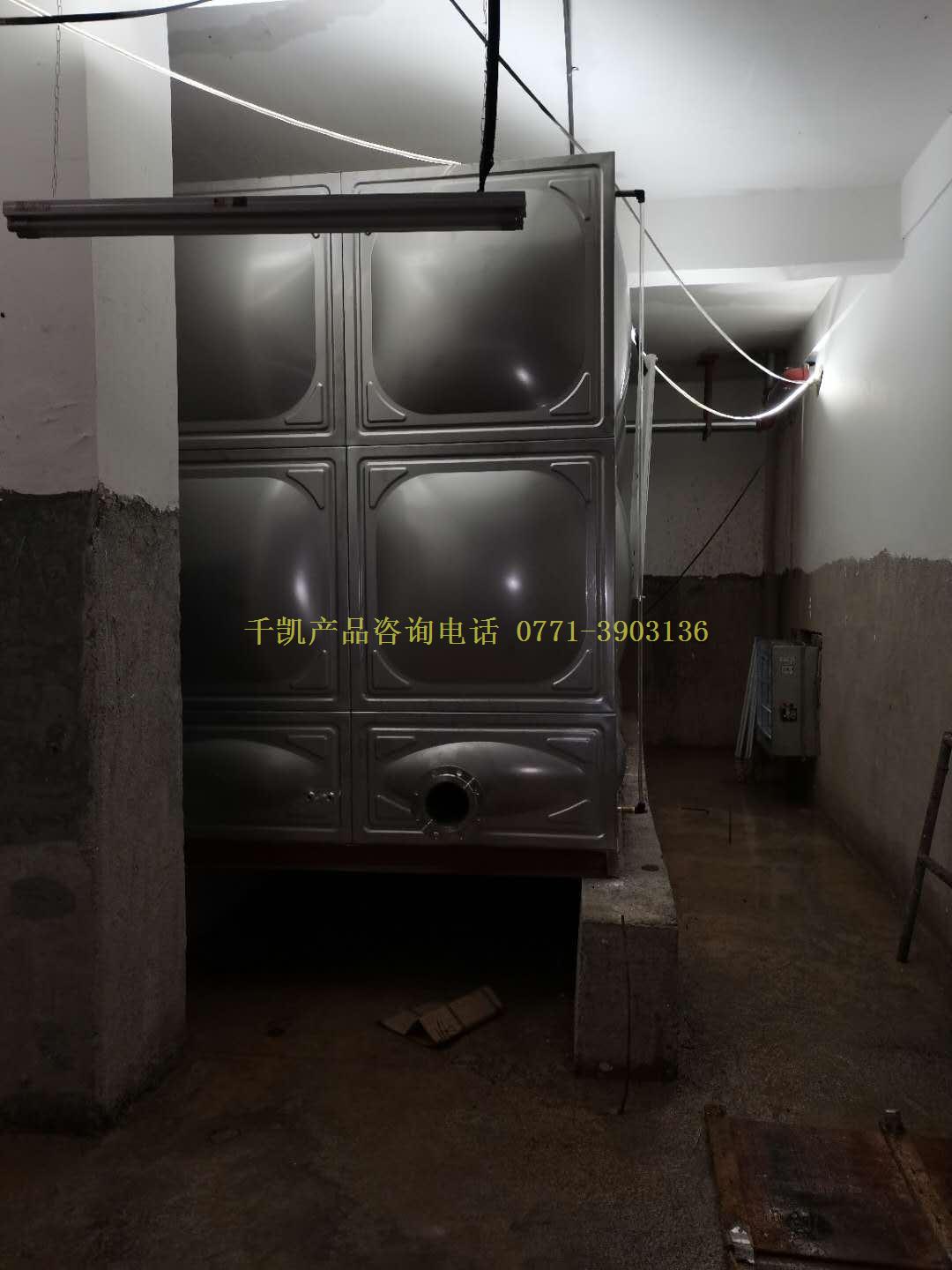中鐵鳳嶺國際城項目不銹鋼水箱安裝案例
